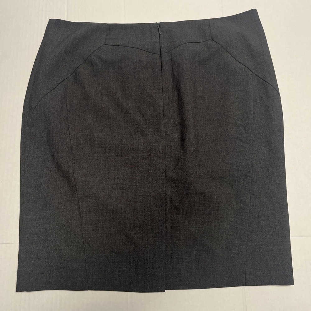 Worthington Gray Tailored Pencil Skirt - Women's Size 16 - Picture 2 of 2
